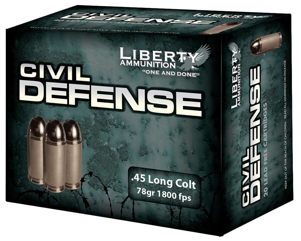 Ammunition Liberty Ammunition 560 ft lbs 45Colt LIBERTY LA-CD-45-031      45LC    78         20/50